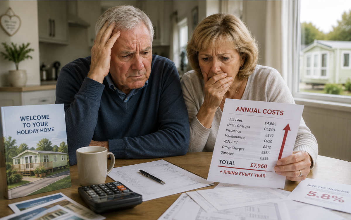 PARK HOME OWNERS TRAPPED BY RISING COSTS